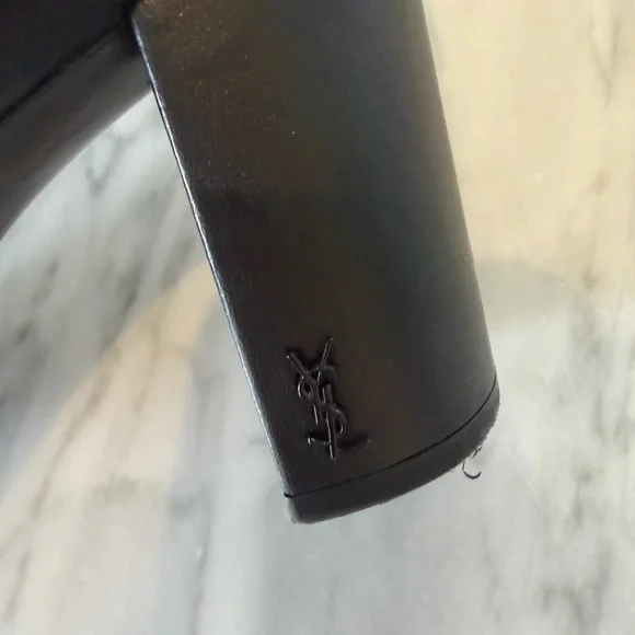 Saint Laurent Lou 70mm Boot Black Lambskin Leather sz 39 - Picture 3 of 12